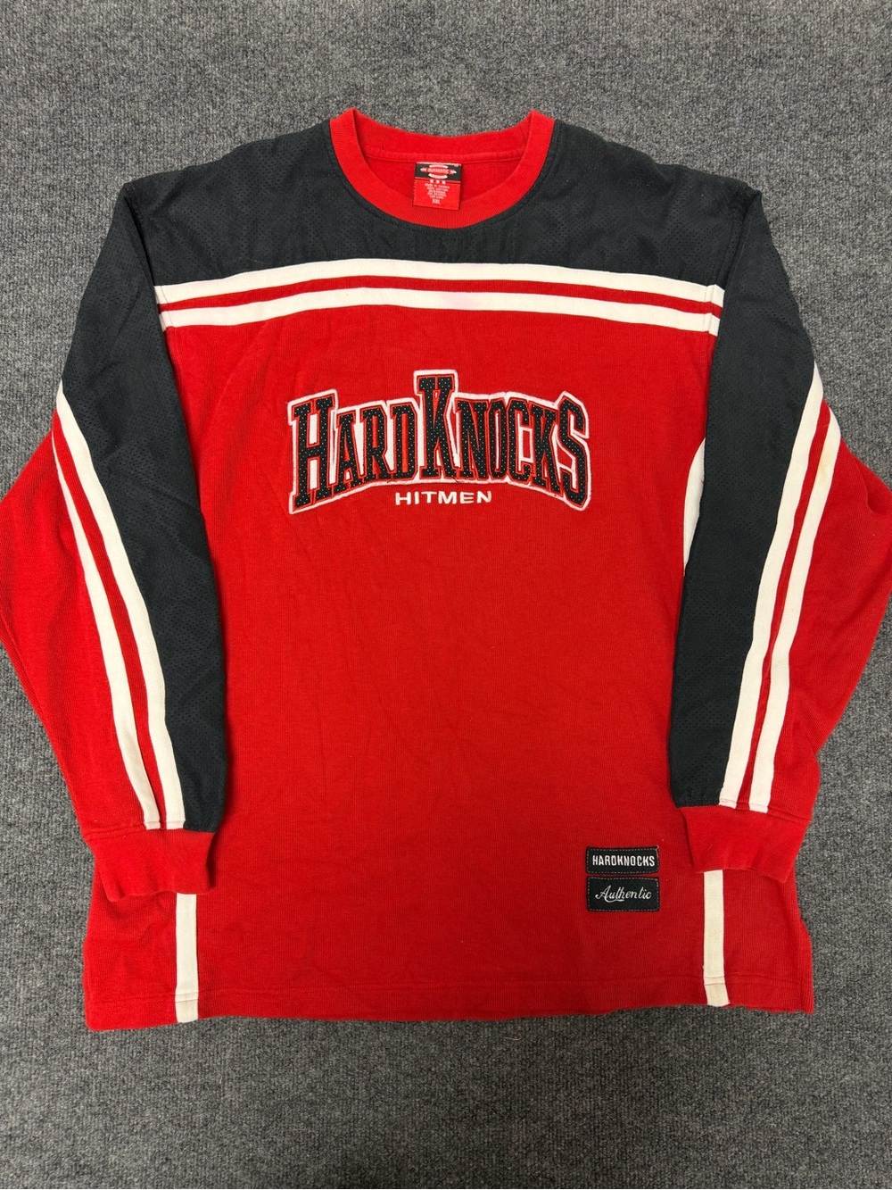 Hitmen Red & Black Long Sleeve Sweatshirt